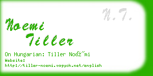 noemi tiller business card